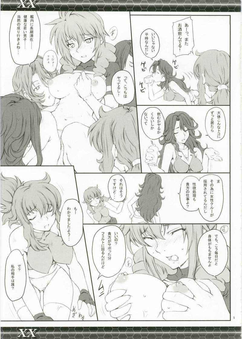 (C73) [Zi (Mutsuki Ginji)] XX (Gundam 00、Lucky Star) page 5 full