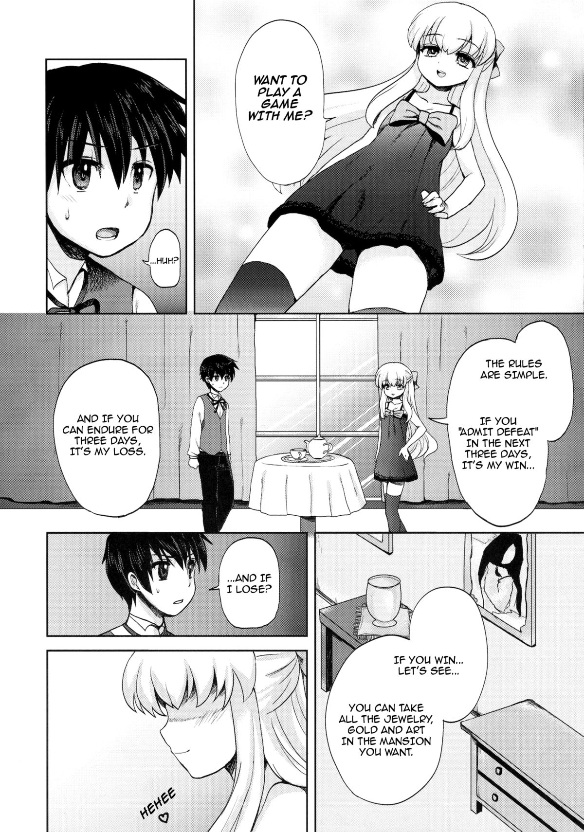 [Oshiruko Kan (Piririnegi)] Futanari Ojousama Zettai Shijou Shugi (English) page 6 full