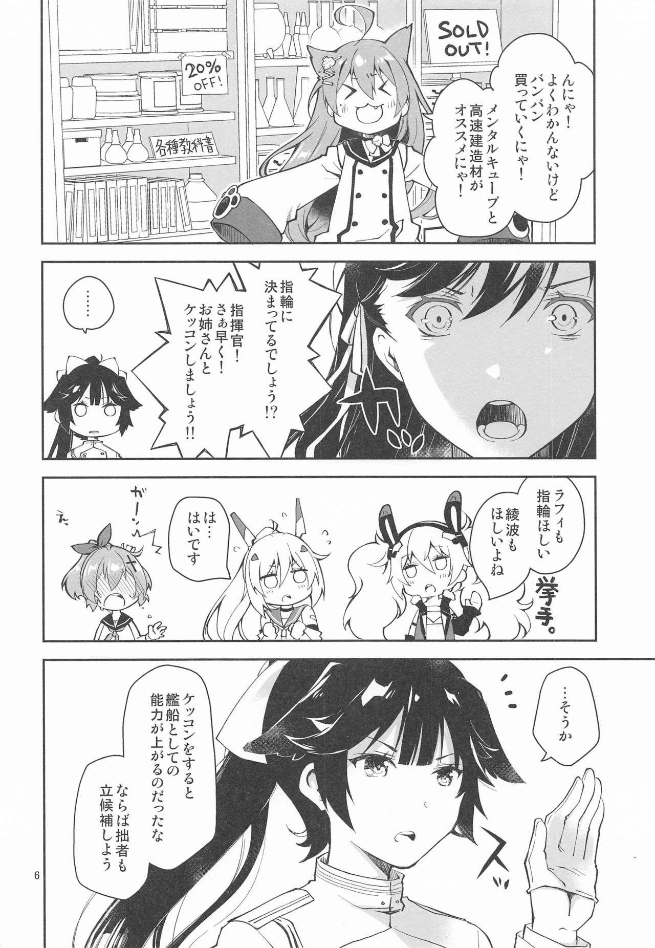 [Ponkotsu Works] Kakin Shikikan, Fuku o Kau. (Azur Lane) page 5 full