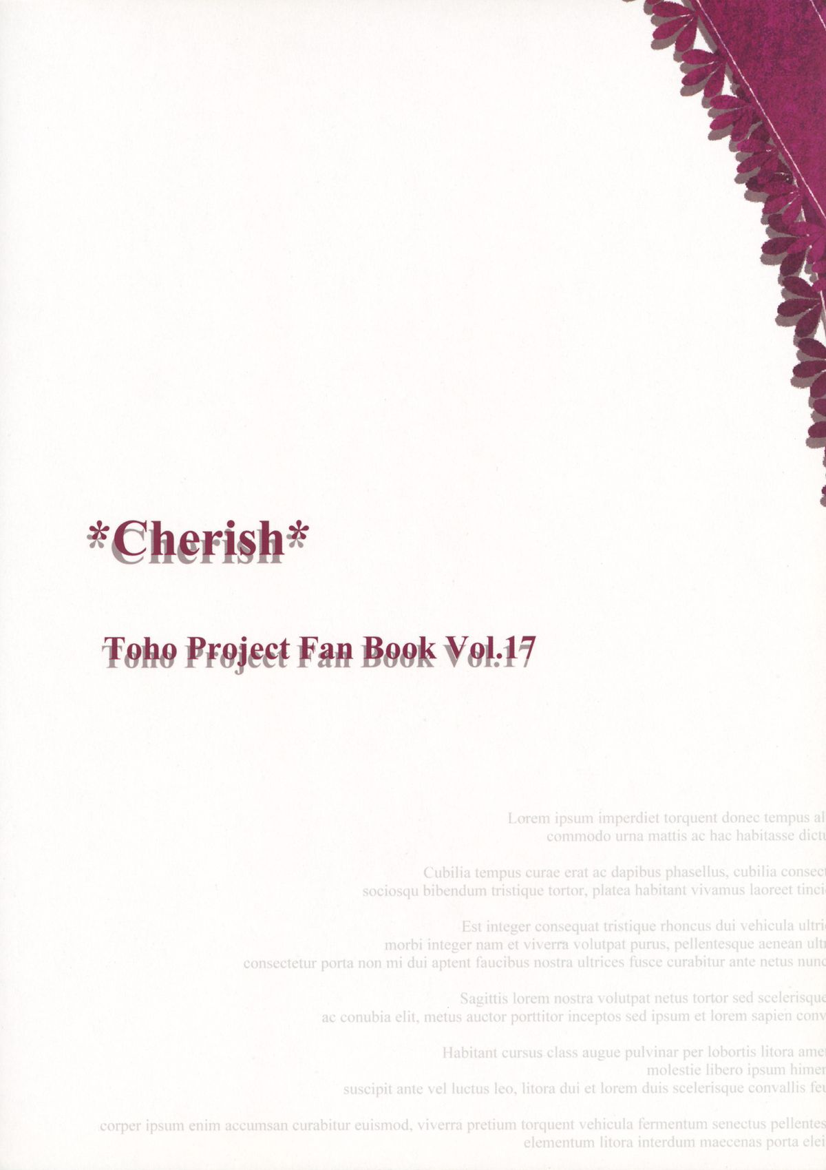 (C82) [*Cherish* (Nishimura Nike)] subconscious girl (Touhou Project) page 28 full