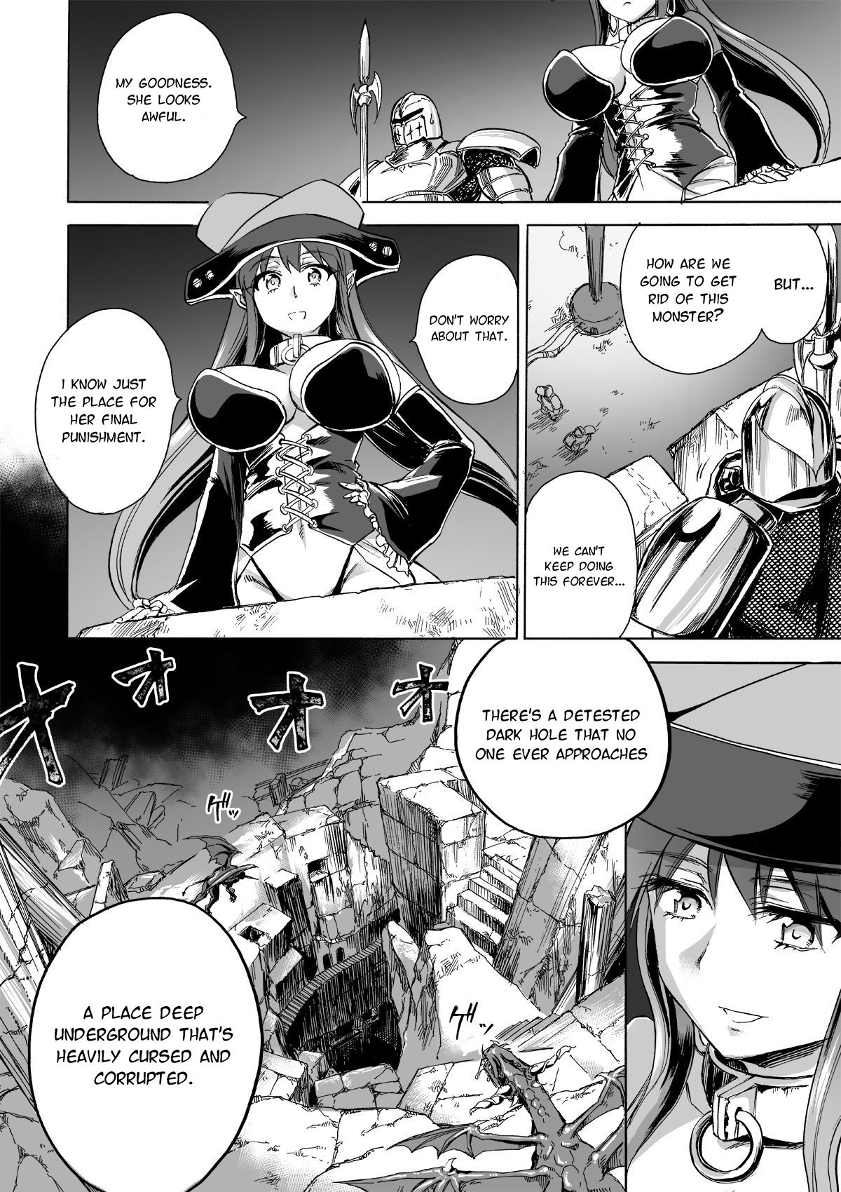 [Ido no Soko (Kei-kun)] Majo no Rakujitsu 2 -Kagyaku- | Witch's Final Hour 2 -Cruel Torture- [English] [Moko_T] page 59 full