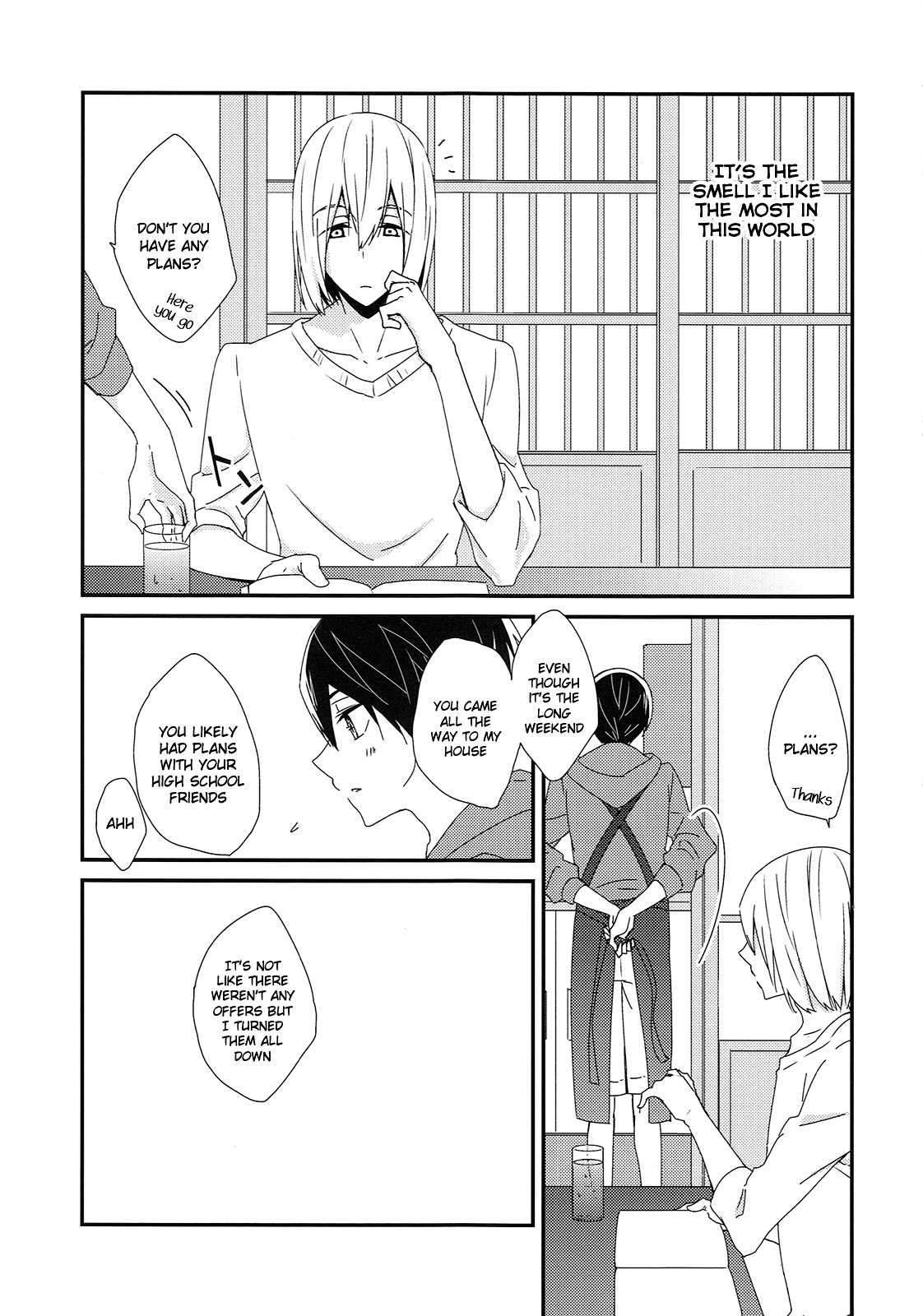 (Splash!Hi 2) [Honeycomb Ice Cream (Yuzuru)] Houfun no Rutsubo | Fragrance's Melting Pot (High☆Speed!) [English] [Holy Mackerel] page 4 full