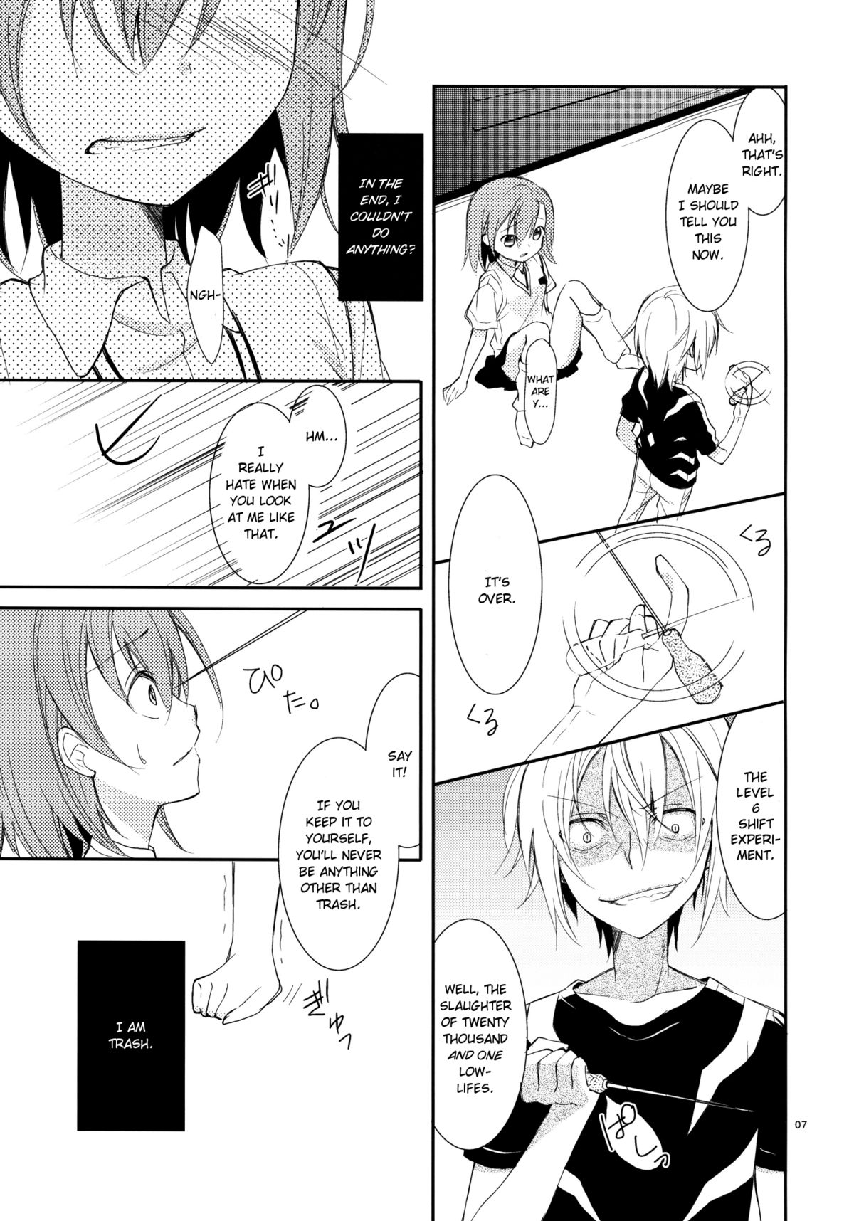 (COMIC1☆5) [Cocoa Holic (Yuizaki Kazuya)] Kowaremono ni tsuki, | Because I'm fragile, (Toaru Majutsu no Index) [English] [Hot Cocoa] page 6 full