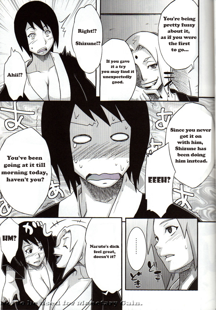 (COMIC1☆4) [Karakishi Youhei-dan Shinga (Kanenomori Sentarou, Sahara Wataru)] Bakuchi Butai (Naruto) [English] page 6 full