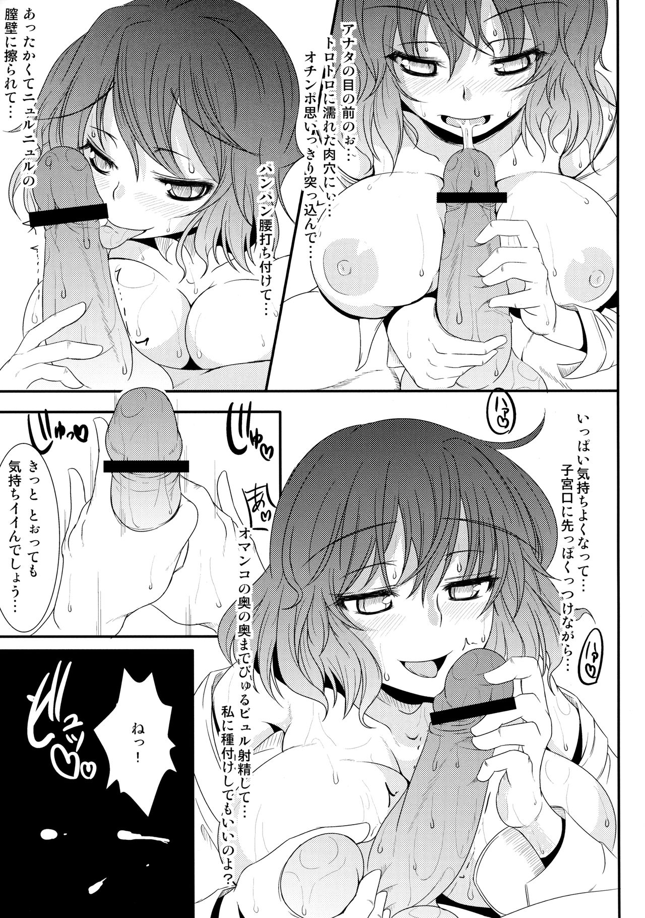 (C84) [Ishi wa Hakanaki Ame no Shirabe ni (Takumi Rohan, dadada)] Juubanme no Seiteki Taishou (Target) (Touhou Project) page 14 full