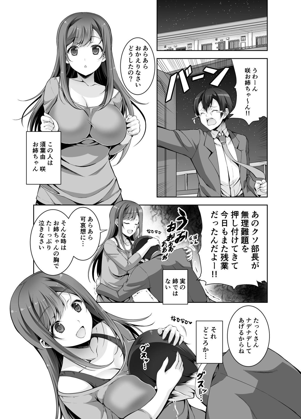 [RED CROWN (Ishigami Kazui)] Tottemo H na Succubus Onee-chan to Babumi Sex [Digital] page 3 full