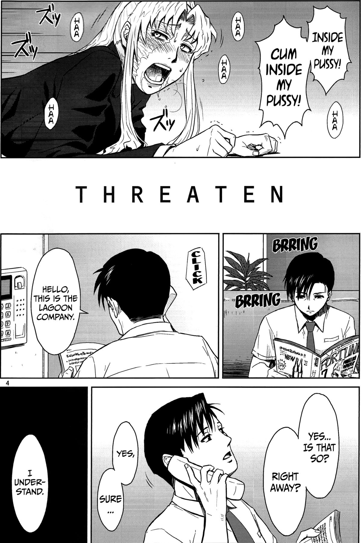 (C86) [Azasuke Wind (AZASUKE)] THREATEN (Black Lagoon) [English] =TV= page 3 full