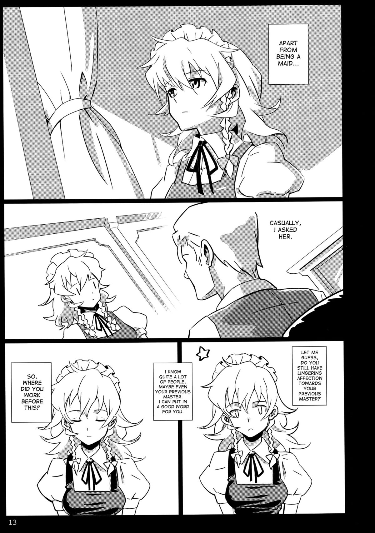 (C82) [Vitamin Gohan (Hasegawa Keita)] Maid Yatottara Sakuya-san Datta. | I hired Sakuya-san as my maid (Touhou Project) [English] {desudesu} page 13 full