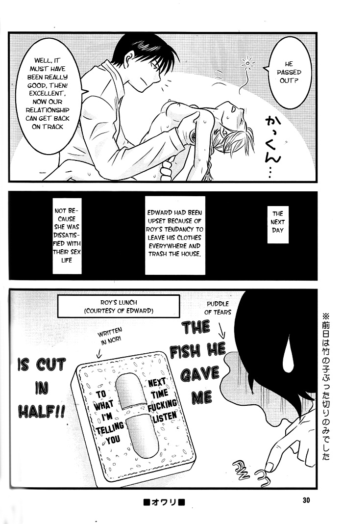 [Kadath (NOAI)] Niizuma+Yousai+Kyousai | New Wife, New Terror (Fullmetal Alchemist) [English] [Tokumeikibou] page 28 full