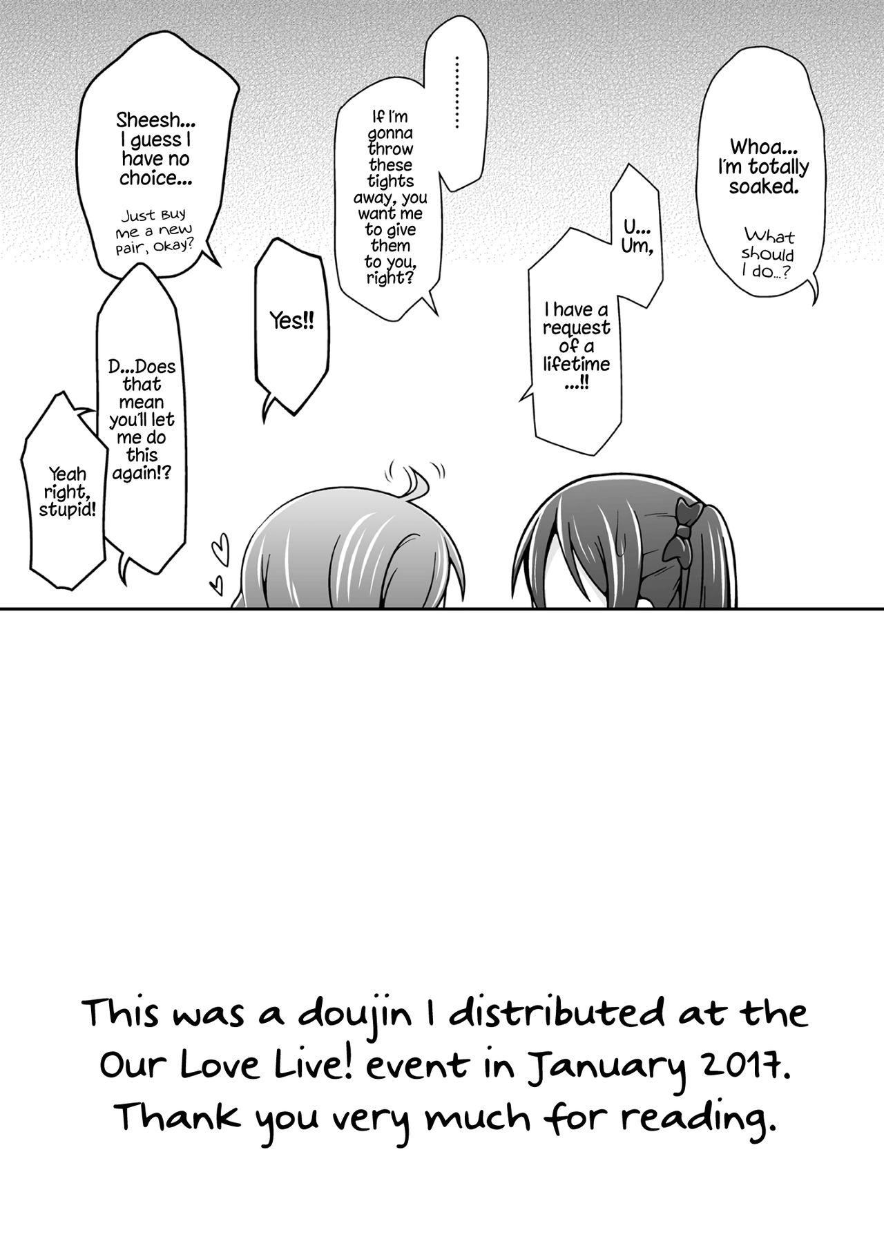 [Kinoko Hamburg Tei (Yuuki Noco)] Haikei Nico-chan ga Tights o Haiteki mashita | Nico-chan Put On Tights (Love Live!) [English] [Digital] page 8 full