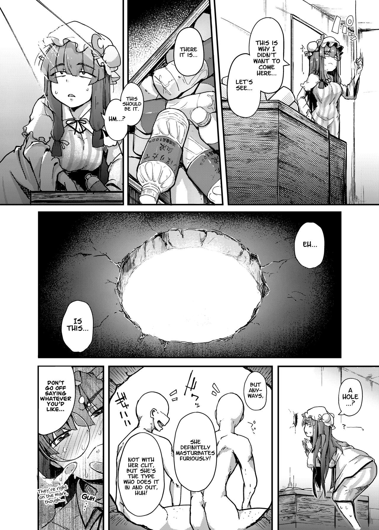 [Jikahatsudensho (flanvia)] Ana to Muttsuri Dosukebe Daitoshokan | The Hole and the Closet Perverted Unmoving Great Library (Touhou Project) [English] [Nisor] [Digital] page 6 full