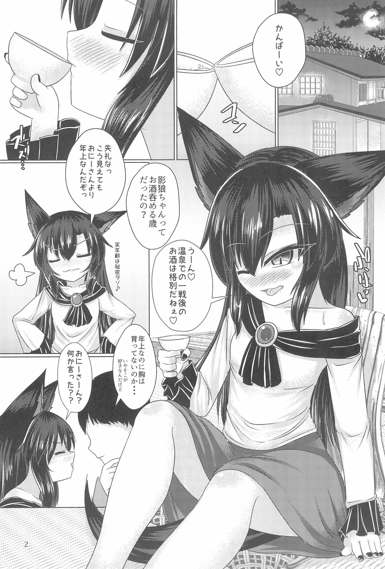 (C95) [Haigoku Ryodan (Karasuma Amiru)] Yoidore Night Wolf (Touhou Project) page 6 full