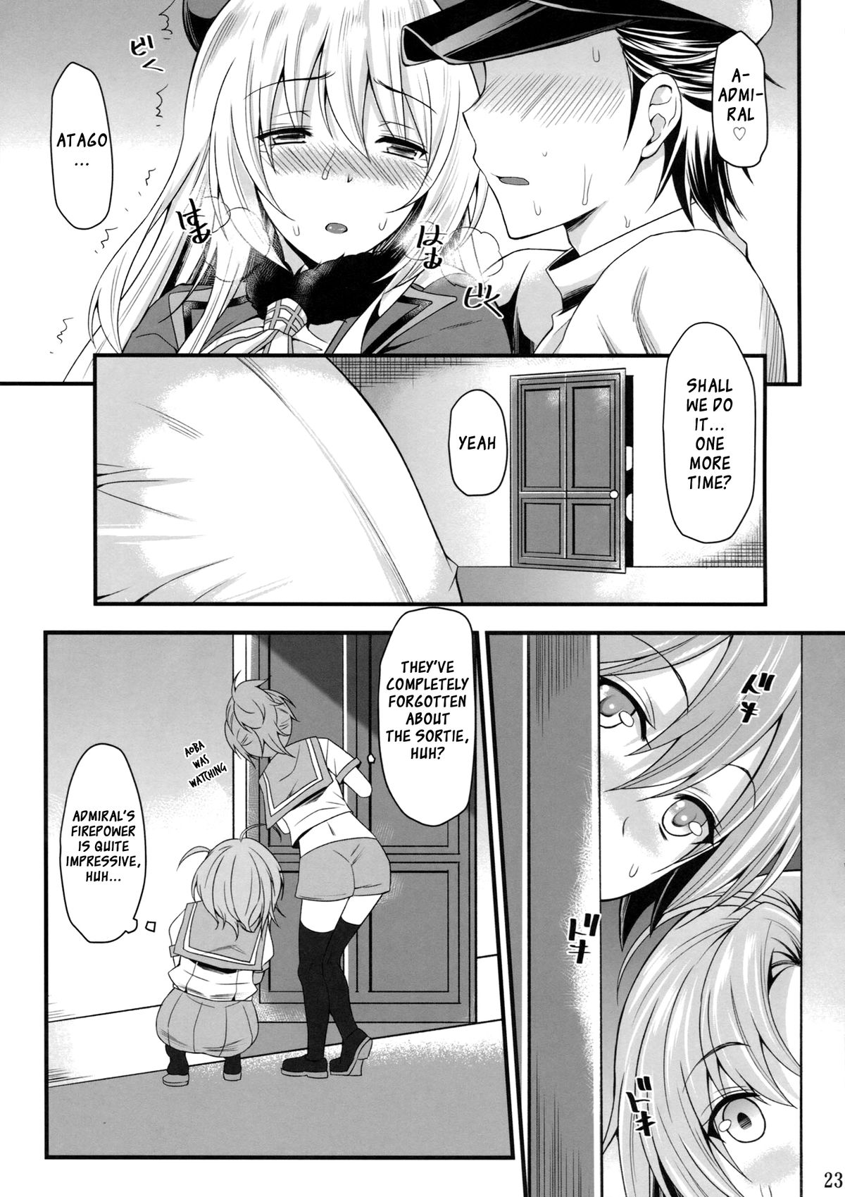 (C85) [Mugen Jirai (Mushi)] Atago to Yasen ni Totsunyuu su! (Kantai Collection) [English] [XCX Scans] page 22 full