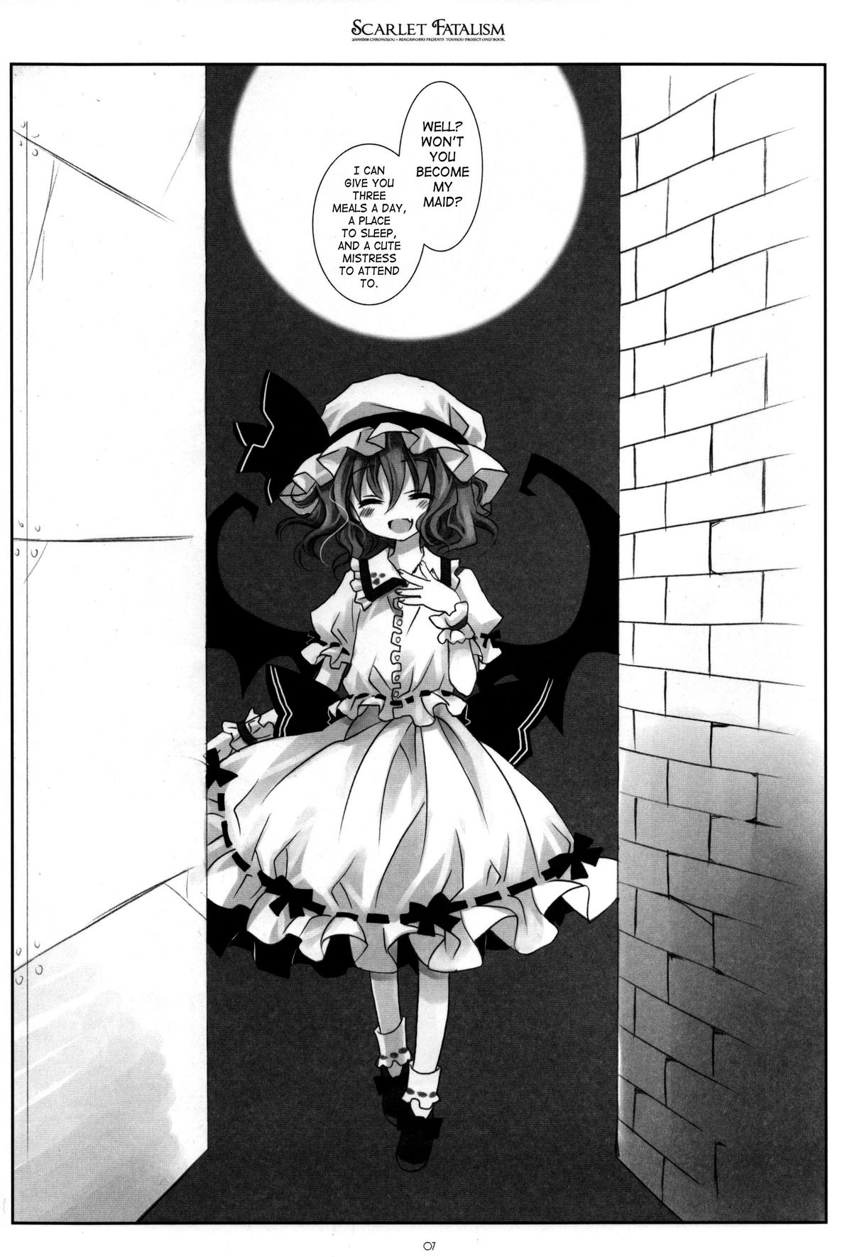 (Reitaisai 6) [CHRONOLOG, Rengaworks (Sakurazawa Izumi)] Scarlet Fatalism (Touhou Project) [English] [SaHa] [Incomplete] page 6 full