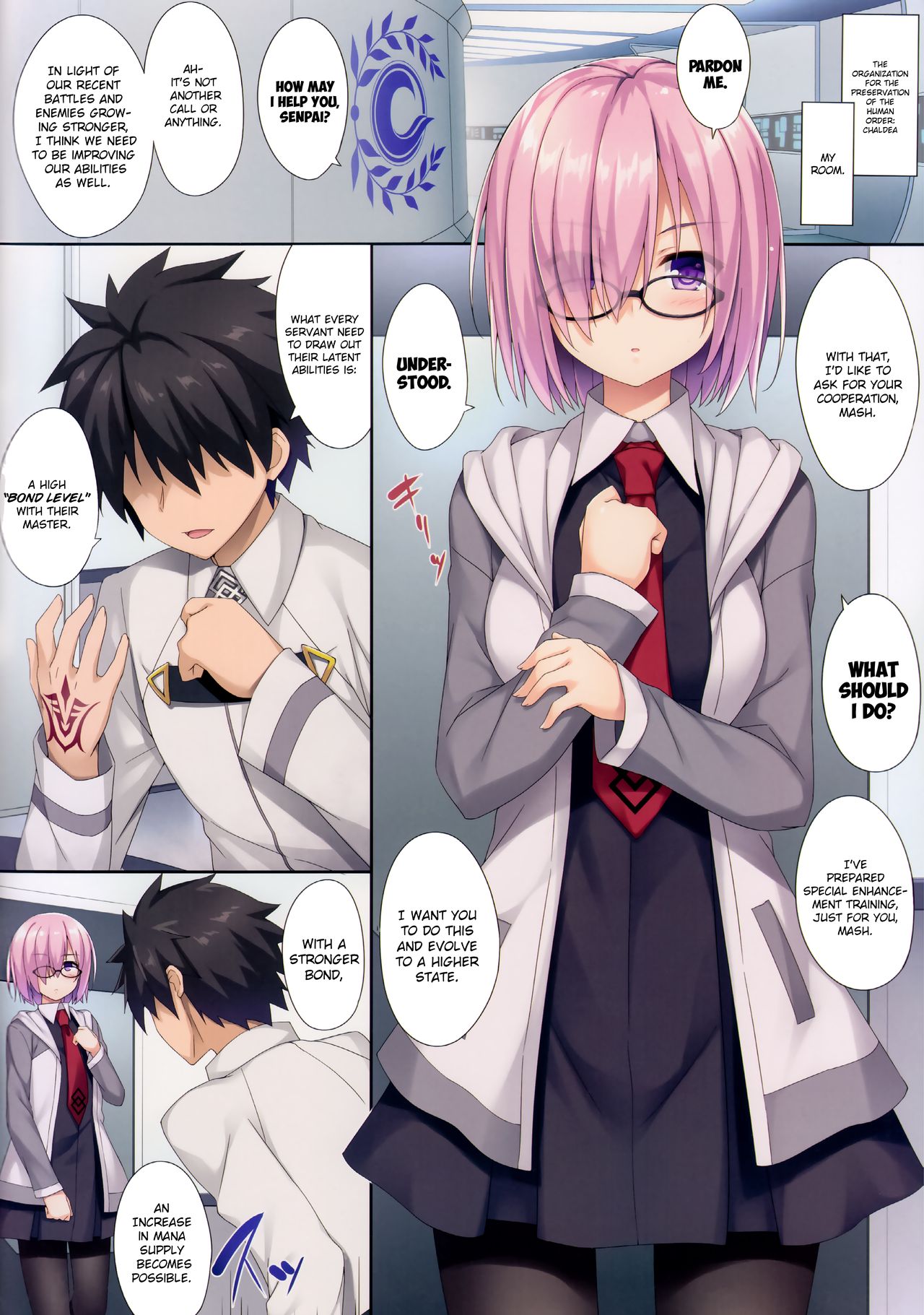 (C92) [Otukimi Koubo (Akizora Momidi)] Mash to Himitsu no Tokkun | Mash's Secret Private Lesson (Fate/Grand Order) [English] [Saint Quartz Scans] page 3 full