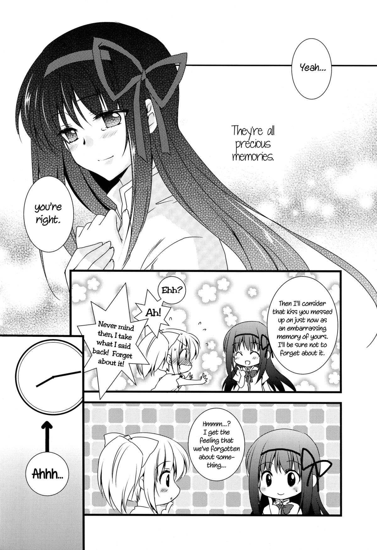 (C82) [Fukuya (Tama II)] Hoho ni Mabuta ni Kuchibiru ni | On Your Cheeks, On Your Eyelids, On Your Lips (Puella Magi Madoka Magica) [English] [Yuri-ism] page 23 full