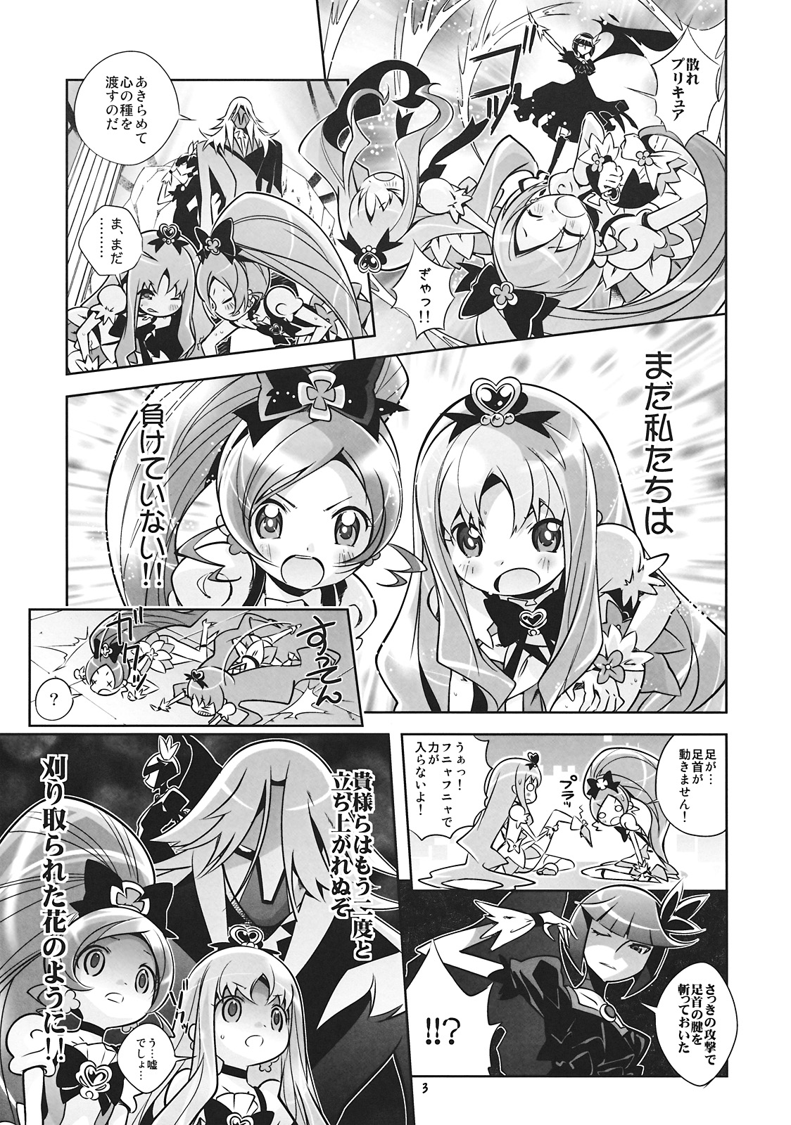 (C78) [Byousatsu Tanukidan (Saeki Tatsuya)] Reaped flower (Heartcatch Precure!) page 3 full
