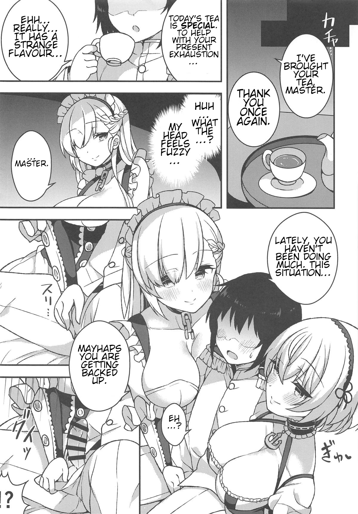 (SC2019 Summer) [Aratoya (Arato Asato)] Belfast to Sirius ni Mainichi Kyousei Osewa Sareru Hanashi (Azur Lane) [English] page 5 full