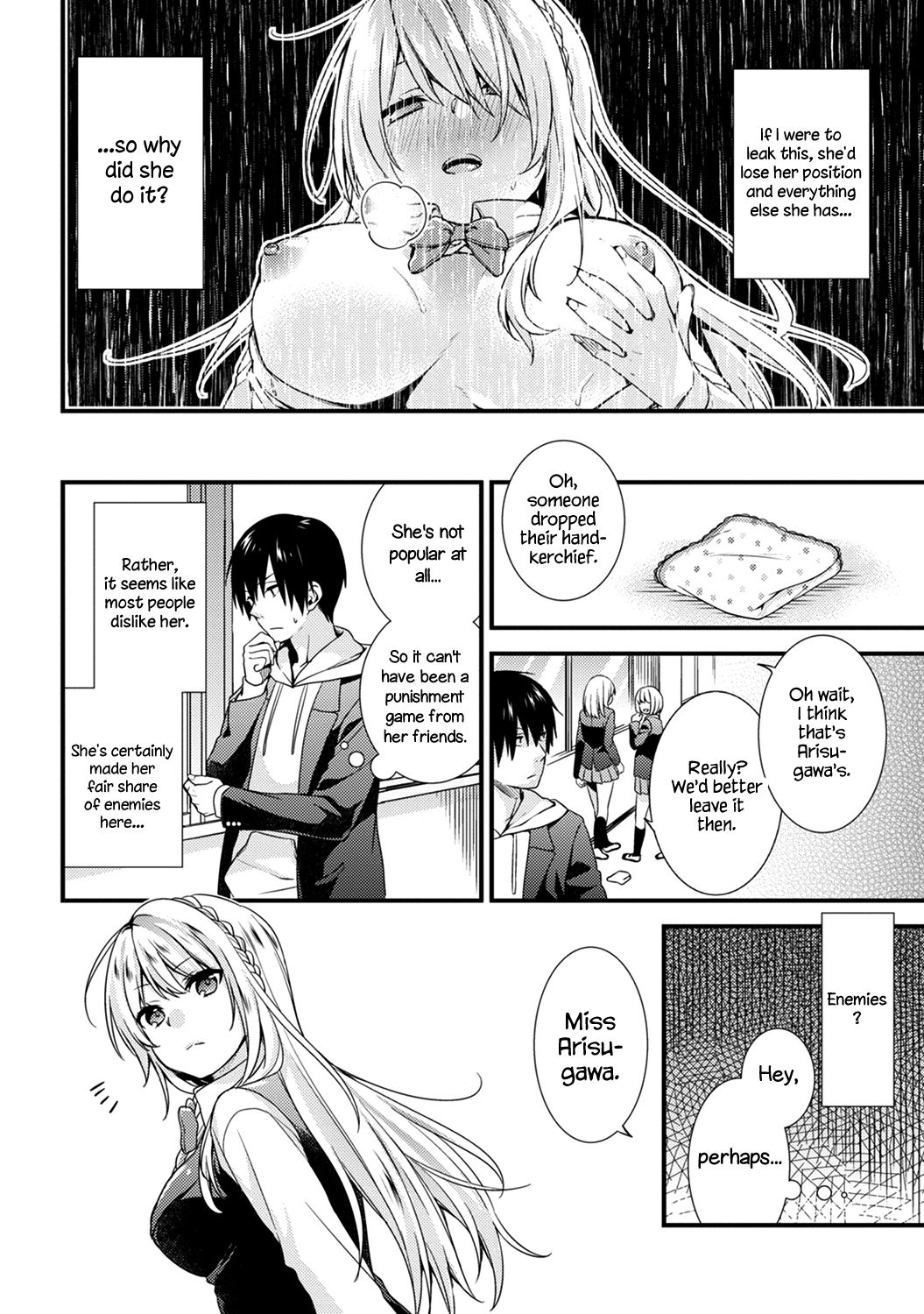 [sorani] Gakuen no Ojou-sama ga Roshutsukyou no Dohentai datta Hanashi | The Academy Princess is Actually a Perverted Exhibitionist Ch. 1 [English] [LWB+RL] [Digital] page 5 full