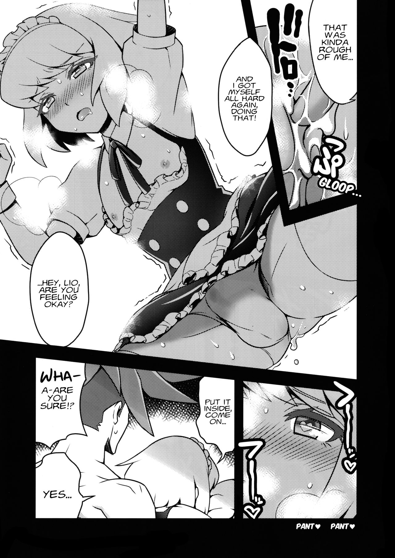 (Kyouten Douchi) [SAWAGANI SCISSORS (02)] Mugen ni Hamete Kureru Lio Fotia | I'll Do It to You for Infinity, Lio Fotia! (Promare) [English] [Fushigi] page 13 full