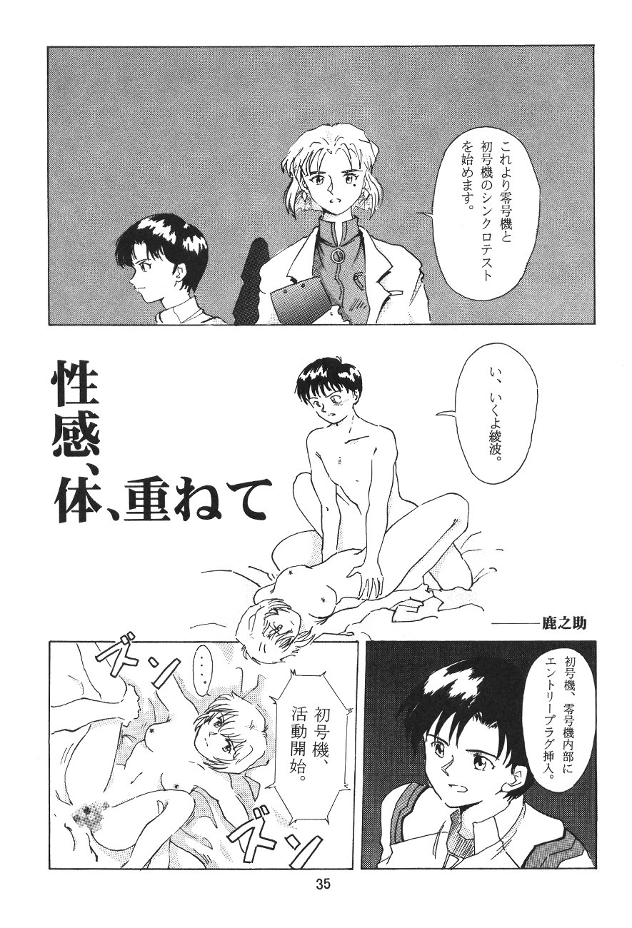 [B-CREWS (Karen Kyuu, Shidou Mayuru)] Evakko Genesis 0:1 (Neon Genesis Evangelion) page 34 full