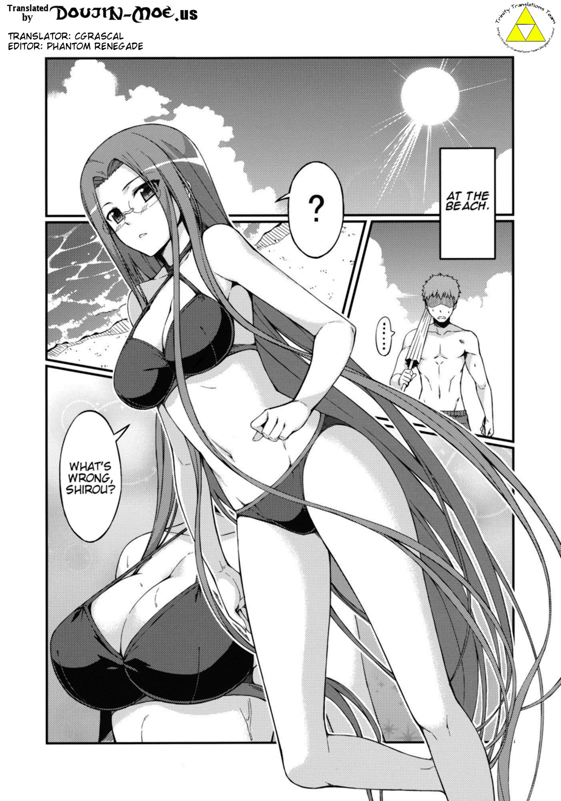 (C81) [S.S.L (Yanagi)] Rider-san to Kaisuiyoku. | Rider-san and the Beach (Fate/stay night) [English] [doujin-moe.us} page 4 full