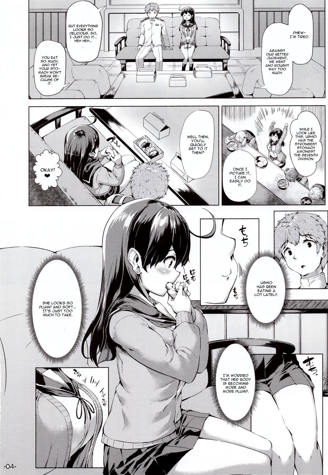 (C91) [ROCK CLIME (Danbo)] Ushio Tabegoro Tabezakari. (Kantai Collection -KanColle-) [English] [CGrascal] page 3 full