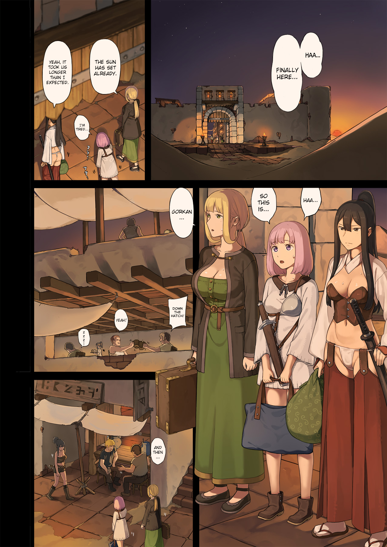 [Irotenya] Onna Boukensha-tachi ga Sabaku no Oasis ni Tachiyoru to... [English] [biribiri] page 7 full