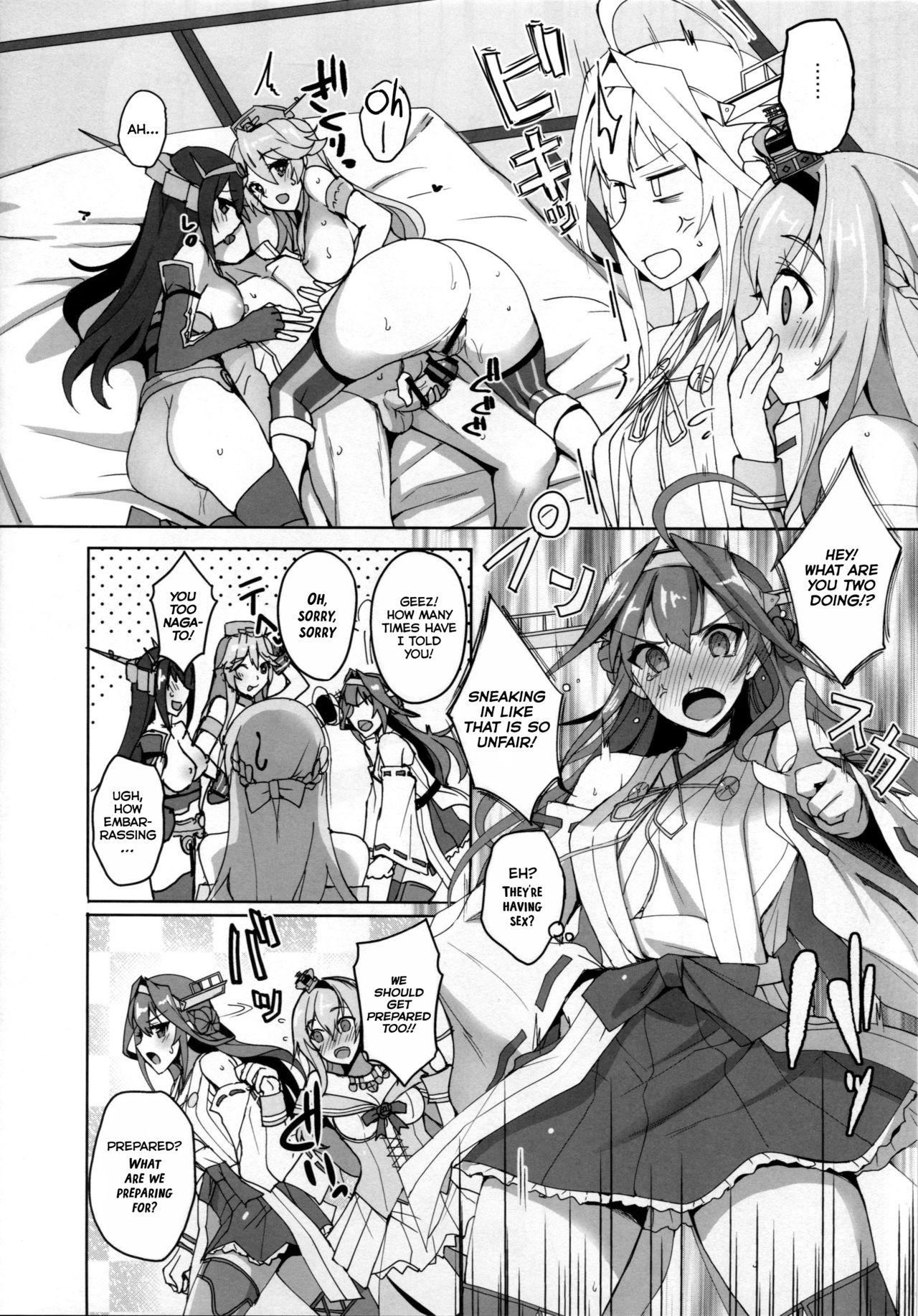 (C91) [Labomagi! (Takeda Aranobu)] Warspite to Hajimete no Senkan Harem Yasen Seikatsu (Kantai Collection -KanColle-) [English] [NHNL] page 3 full