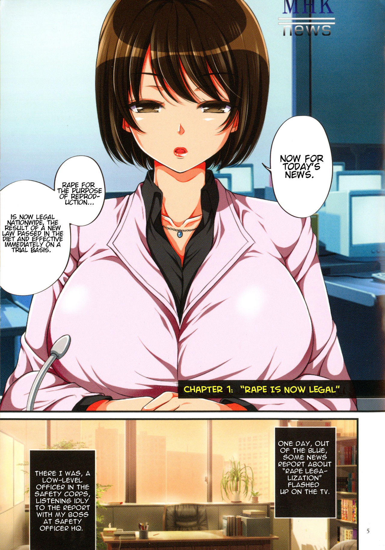 [Maron☆Maron] Kyousei Haramase Gouhouka!!! Rape ga Gouhouka saretara Nippon wa dou Narimasu ka? | If Rape Were Legalized Ch. 1 [English] [JuliusWinnfield] page 3 full