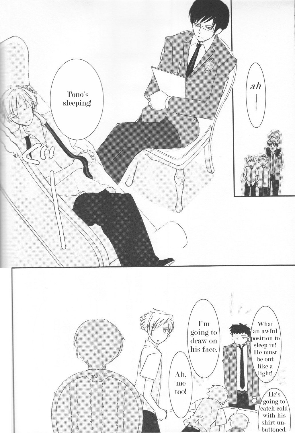 (C70) [Ainu Saran (Kayuma Mimu)] Host-bu no Host-bu ni Yoru Host no Aishikata (Ouran High School Host Club) [English] [persepolis130] page 34 full