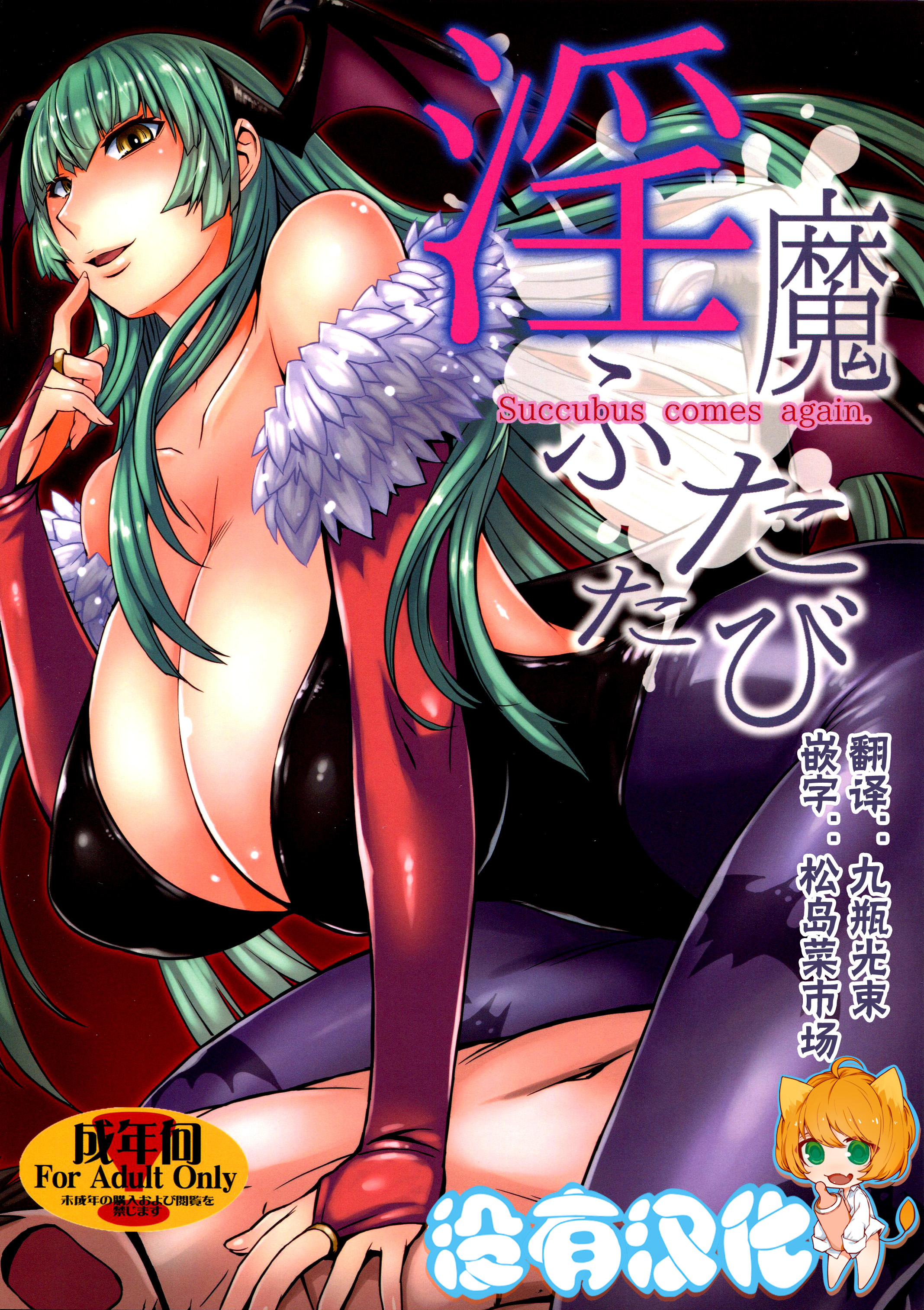 (C89) [Bakunyu Fullnerson (Kokuryuugan)] Inma Futatabi - Succubus comes again. (Darkstalkers) [Chinese] [沒有漢化] page 1 full