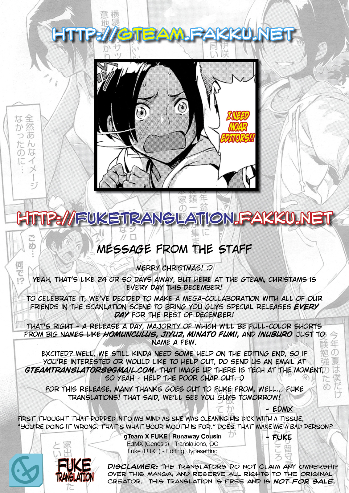 [Minato Fumi] Iede Itoko | Runaway Cousin (COMIC HOTMiLK 2011-10) [English] {Genesis Translations + FUKE} page 18 full