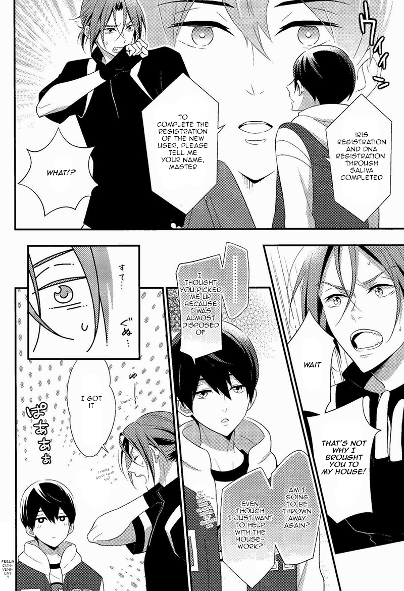 (Renai Endorphin) [Torinet (Oshidori)] Maidroid!? Haruka-chan (Free!) [English] [Bokushii] page 9 full