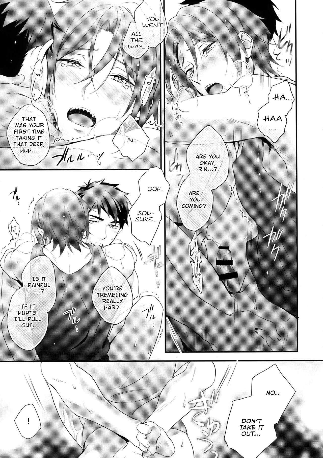 (C90) [PureSlider. (Matsuo)] Matsuoka Rin no Hajimete Zenbu. | Rin Matsuoka's First Everything (Free!) [English] [Nemu] page 30 full