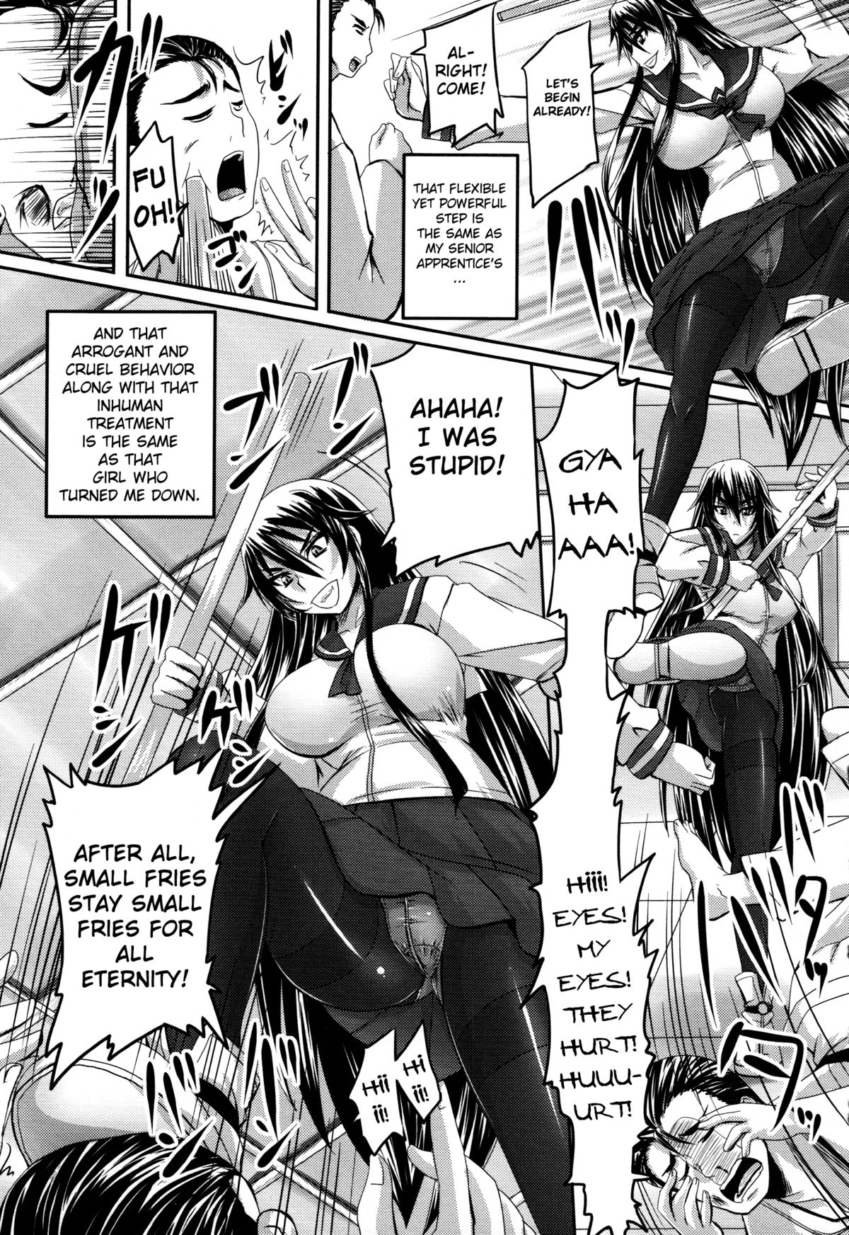 [Nozarashi Satoru] Jigoujitoku no Midare Randori | The Dirty Randori She Brought On Herself Ch. 1-2 [English] {doujin-moe.us} page 3 full