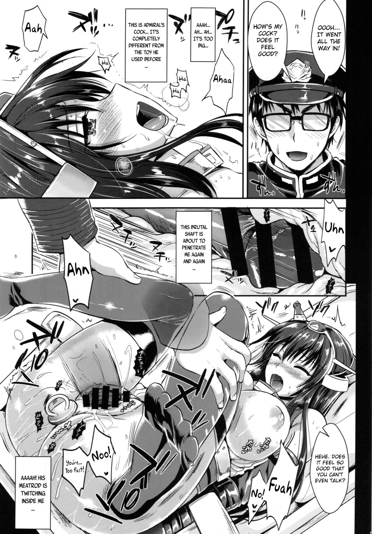 (C85) [YURIRU-RARIKA (Kojima Saya, Lazu)] Senkan Nagato to Hentai Teitoku | Battleship Nagato and Perverted Admiral (Kantai Collection -KanColle-) [English] [MintVoid] page 21 full