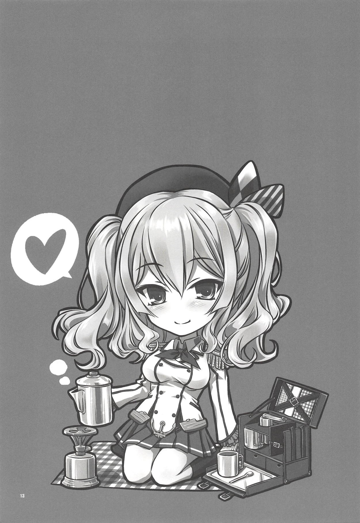 (C91) [Yakan Honpo (Inoue Tommy)] Mezase!! Onee-san Chara - Renshuu Junyoukan Kashima-san (Kantai Collection -KanColle-) page 12 full