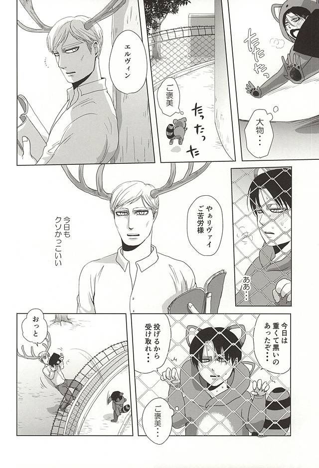 (Souyoku no Kizuna 4) [Pair Bear (Omike)] Araiguma no Levi (Shingeki no Kyojin) page 3 full