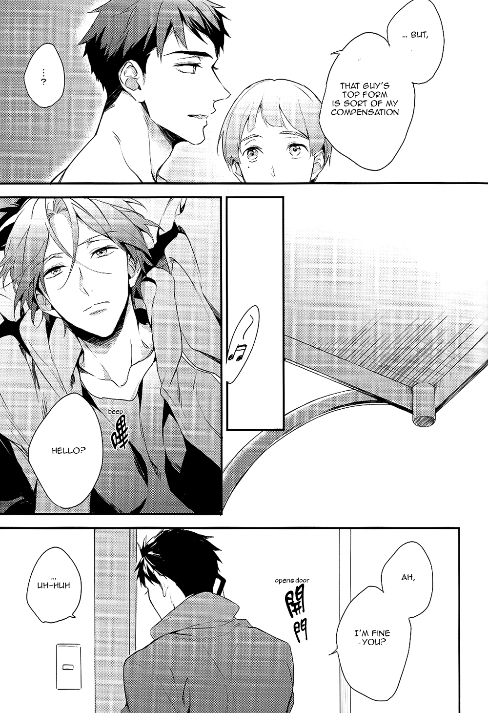 (C87) [PureSlider (Matsuo)] Yasashii Dokusen Yoku Kouhen | Gentle Possessiveness sequel (Free!) [English] [Carrot-Bunny] page 14 full