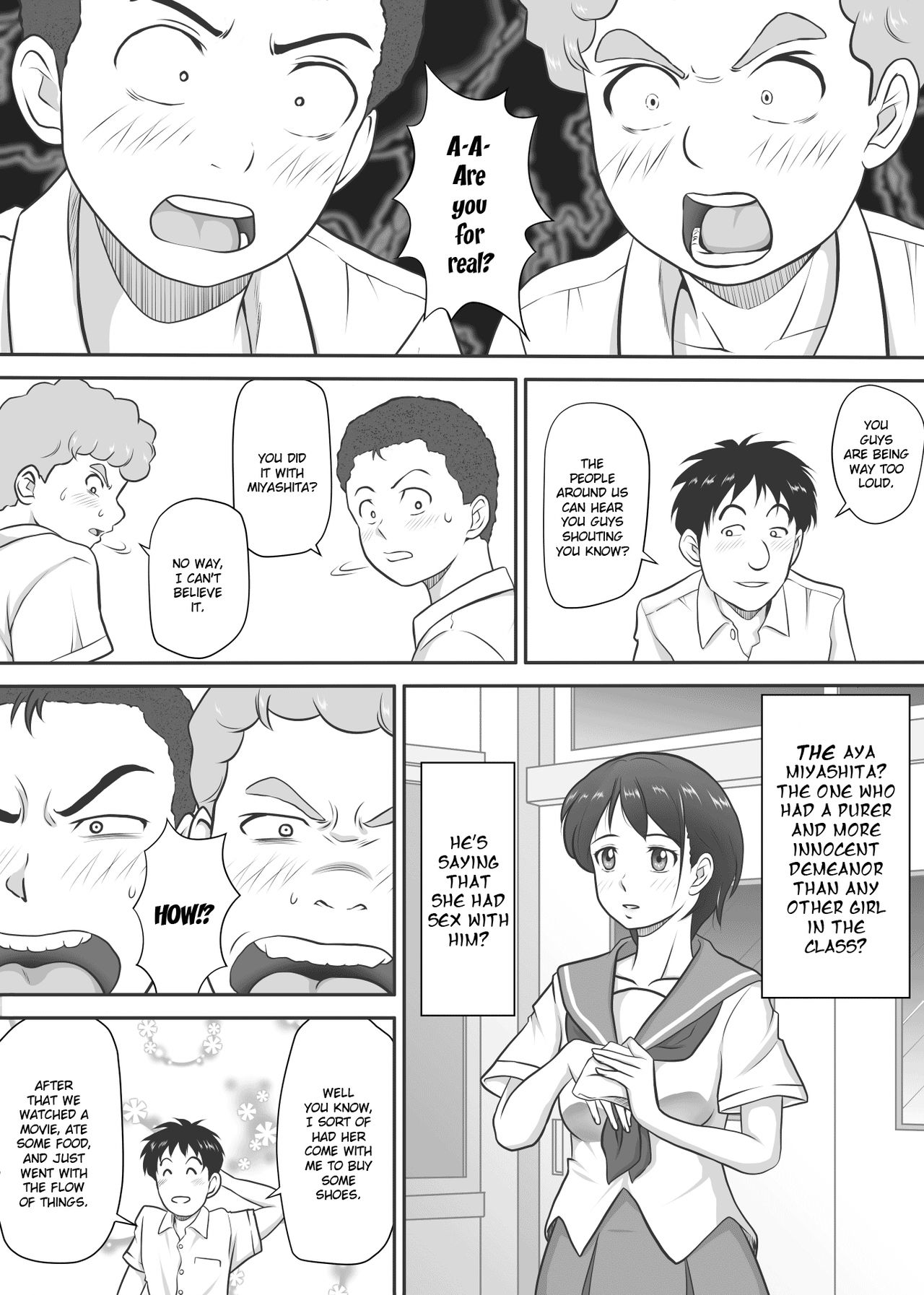 [Kagura Hitsuji] Amarimono - Doutei Shojo o Sotsugyou shiteiku Doukyuusei-tachi - | Leftovers - Classmates who lost their Virginity - [English] page 3 full