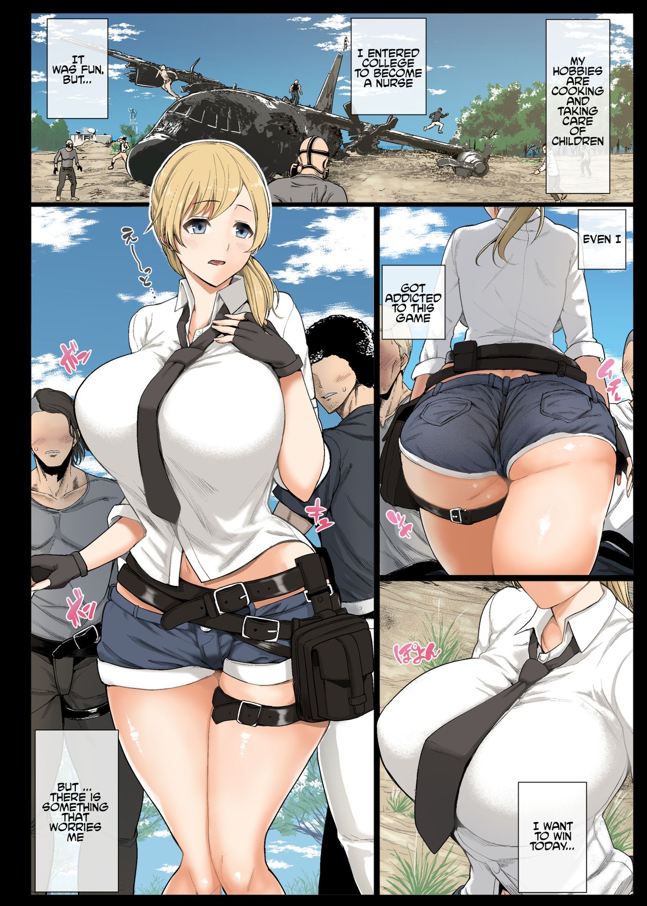 [Aomizuan (Shimantogawa)] Geneki Joshidaisei to, Iyarashii Donkatsu | Indecent Win With A Female College Student (PlayerUnknown's Battlegrounds) [English] [sirpiers] page 2 full