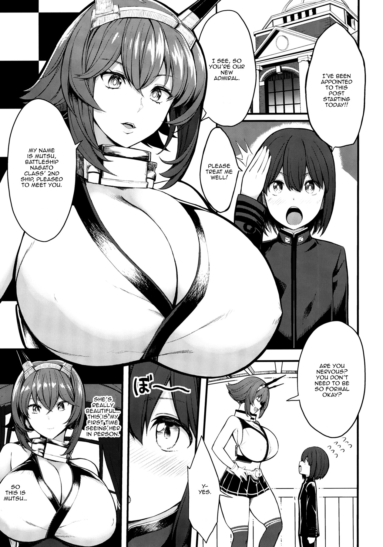 [Gate of XIII (Kloah13)] Boku no Akogare no Mutsu Onee-san | My Beloved Mutsu Onee-san (Kantai Collection -KanColle-) [English] {Doujins.com} [Digital] page 2 full