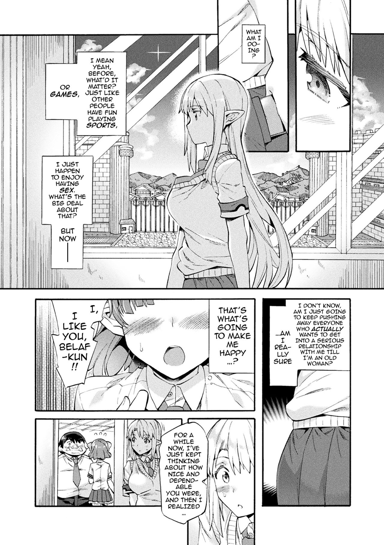 [Sakai Nayuta] Bitch Iincho Elf no Dotei Orc Hatsutaiken Ch. 1-3 [English] {darknight} [Digital] page 50 full