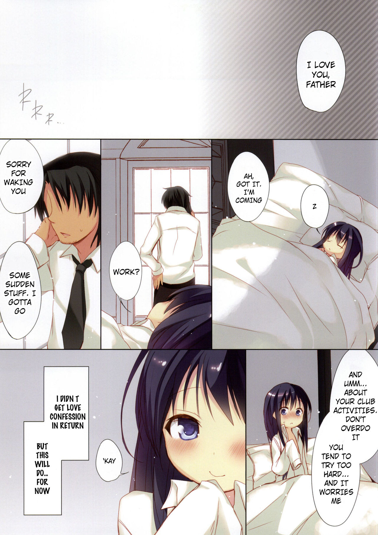 (C86) [Hirahira (Hirari)] Daisuki Otou-sama (Hanayamata) [English] [h0henD] page 14 full