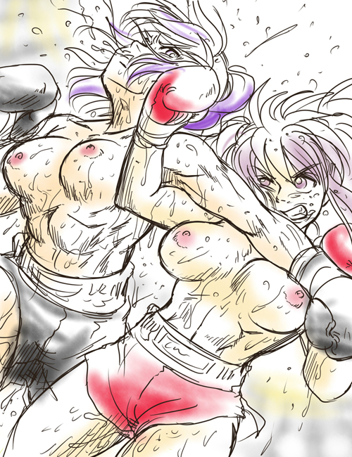 Girl vs Girl Boxing Match 4 by Taiji [CATFIGHT] page 6 full