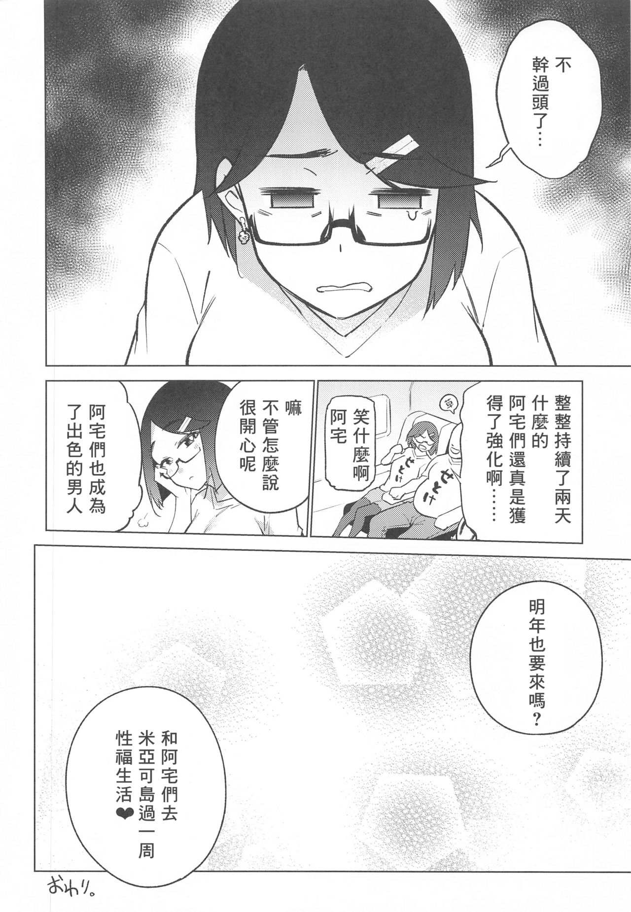 [Yukikagerou (KANZUME)] Otaku to Iku Miyako Jima 1-shuukan Seikatsu | 阿宅與高潮米亞可島的一周性福生活 (Seto Miyako) [Chinese] [彩虹社报] page 30 full