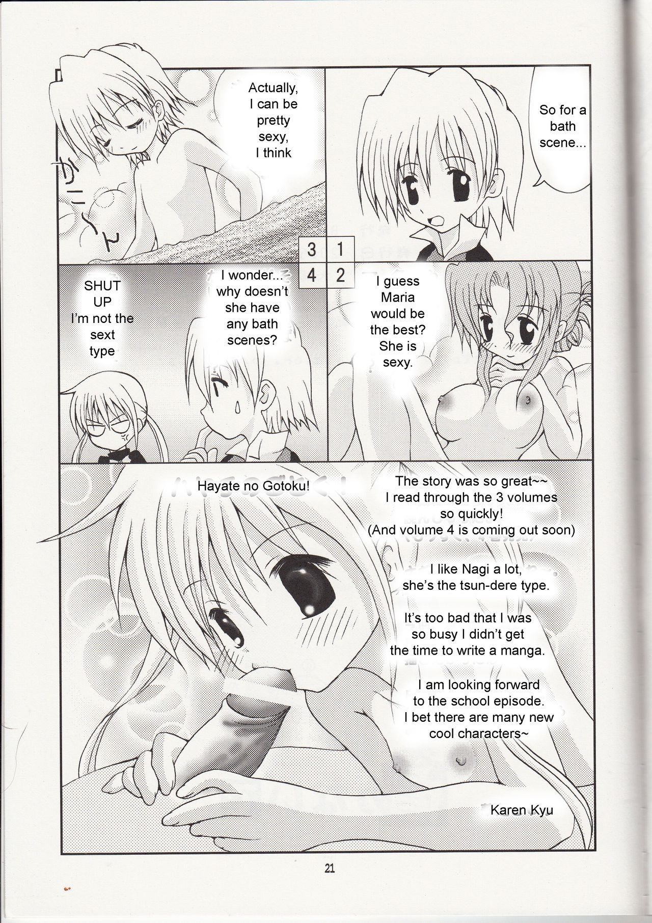 (C69) [B-CREWS (Karen Kyuu, Shido Mayuru)] Hayate o Ijimenaide (Hayate no Gotoku!) [English] [Zeus777] page 20 full