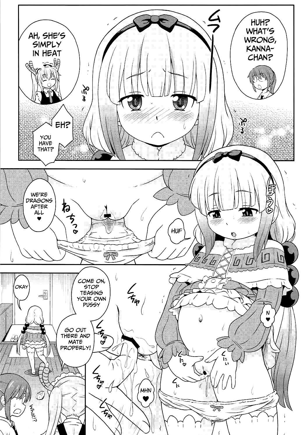 [Taikan Kyohougumi (Azusa Norihee)] Hatsujouki no Kanna-chan to Kamuix (Kobayashi-san-chi no Maid Dragon) [English] [Mongolfier] [2017-08-25] page 3 full