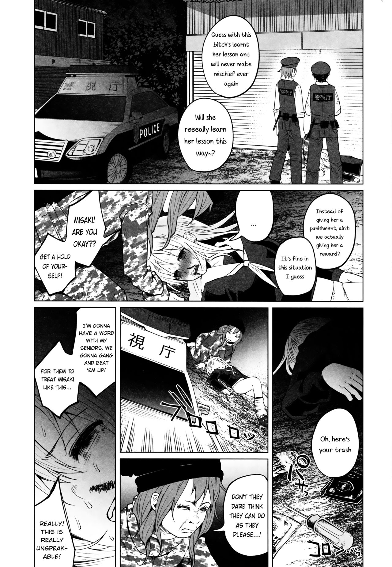 (C90) [Chemical Janky (Shiruka Bakaudon)] Yankee JC Bokobokorin! | Beating Up a Yankee JC! [English] page 42 full